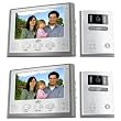 SVAT VIS300-7M2 Hands Free 2-Wire Color Video Intercom Surveillance System with 7" LCD Monitor and Outdoor Night Vision Security Camera - Bonus Pack of 2