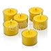Set of 36 Yellow Citronella Tealight Candles with Clear Cup Burn 8 Hour – Made from High Scented Citronella- for Outdoor/Indoor Use