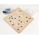 Go Game Complete Set , Wood 12 Inch Board with Chips
