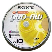 Sony DMW 47 - 10 x DVD-RW - 4.7 GB - spindle - storage media