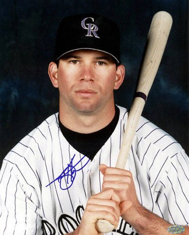 Buy Todd Helton Colorado Rockies - White Pose1 - 8x10 Autographed Photograph by Mounted Memories