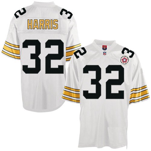 Pittsburgh Steelers 32 Franco Harris Throwback White NFL Jerseys Authentic Football Jersey Size 48-56