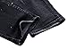 PHISOCKAT Men's Zipper Deco Stretch Jeans with Broken Hole 40 Black