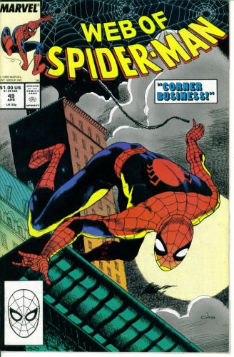 Image of: Web of Spider-Man #49 : Corner Business (Marvel Comics)