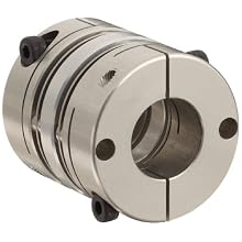 Lovejoy Mini Disc Coupling, MD Type, Clamp Style, Aluminum Hubs and Stainless Steel Discs, Complete Coupling