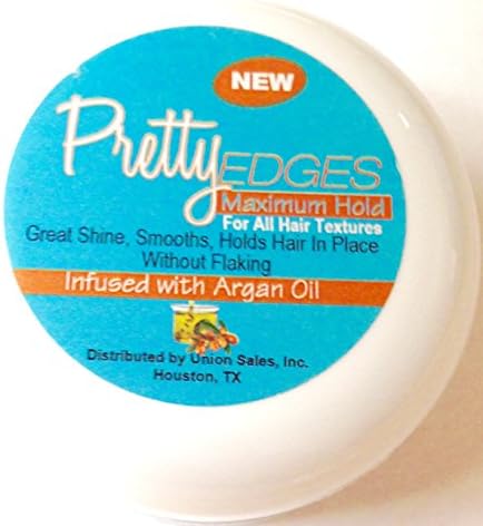 Salon Candies Happy Edges Silky Smooth Gel Non-Greasy Clear Gentle Shine 2oz (Argan Oil Pretty Edge)