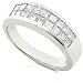 18k Gold 1.00 carat Invisible Set Princess Diamond Band (GH/VS-SI)