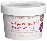 Organic Nectars Raw Agave Gelato, Maple Walnut, 8-Ounce Cups (Pack of 6)