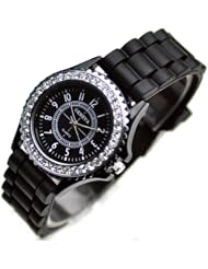 Classic Silicone Women Watch Gifts Stylish Fashion Lady Brand Watch Rhinestone for Girl L193-y