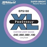 D'Addario EPS190 ProSteel Bass Guitar Strings, Extra Light