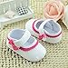 DZT1968® Baby Girl White Soft Sole Mary Jane Shoes Prewalker Sneakers (0~6 Months)