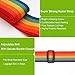 Heavy Duty Adjustable Long Cross Luggage Strap Packing Belt Suitcase Rainbow Security Straps