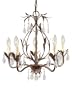 World Imports Lighting 81025-62 Bijoux 5-Light Chandelier, Weathered Bronze