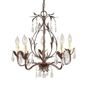 World Imports Lighting 81025-62 Bijoux 5-Light Chandelier, Weathered Bronze by World Imports