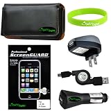 51qua aOn5L. SL160  CrazyOnDigital Leather Case Charger Screen Protector For LG Optimus 2x 6 items Accessory Kit