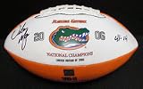 Urban Meyer Autographed Florida Gators 2006 Championship Football with 41-14 Score Inscription