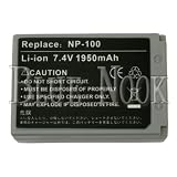 Casio Exilim Pro EX-F1 Battery (Premium Cells, 1950 mAh, 2-YR Warranty) (by Wasabi Power®)