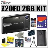 Fujifilm Fuji Finepix Z20FD 10MP Digital Camera (Black) and 2GB Deluxe Accessory Outfit