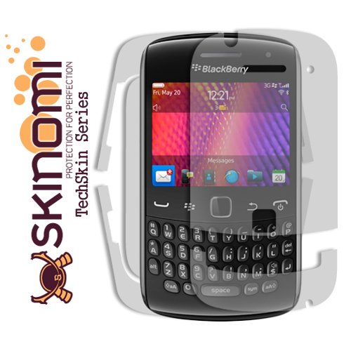 Skinomi TechSkin - Skin Protector Shield Full Body for BlackBerry Curve 9350 Skinomi TechSkin - Skin Protector Shield Full Body for BlackBerry Curve 9350