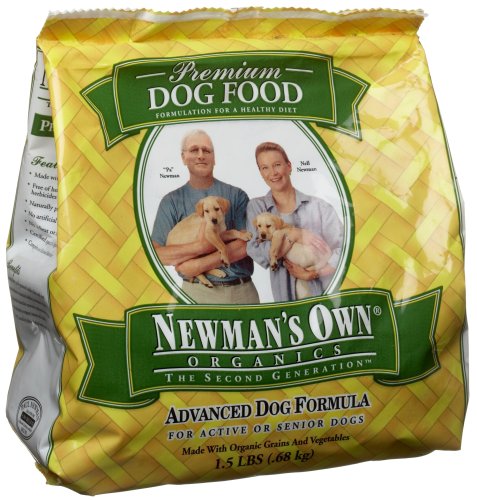 Newman's Own Organics Advanced Dog Chicken & Rice Formula, 24-Ounce Bags (Pack of 4)