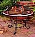 Copper Cocktail Fire Pit with Vinyl Cover
