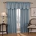 Eclipse Canova Modern Valance Rod Pocket Window Curtain for Kitchen or Bathroom, 42