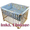 HONEY BEE Laufgitter 100x75cm inkl Einlage Laufstall 3-fach h�henverstellbar