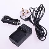 Neewer AC Wall Charger + In-Car Adapter for Casio NP-20 Casio Exilim EX-M1/M2/S1/S1PM/S2/S3/S4/Z3/Z4/S100/S500/S600/ S880/Z60/Z70