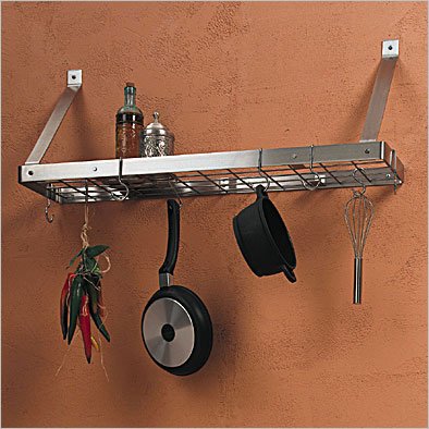 Bookshelf Pot Rack