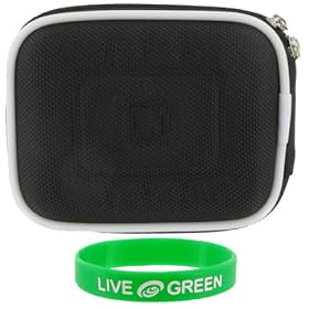 Nylon Hard Shell Carrying Case (Black) for Kodak Zi6 Pocket HD Camcorder Pink