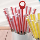24-Piece Flatware Set with Caddy - Red