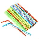 Norpro 428 50-Pack Flexible Straws, Multicolored