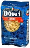 Davinci Pasta Short Cuts, Rotini, 16 Ounce Bags (Pack of 12)