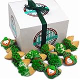 St. Patrick's Hand Dipped & Decorated Gourmet Fortune Cookies- Gift Boxed