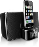 Philips DC220 iPod/iPhone Soundsytem (UKW-/MW-Tuner, USB 2.0) schwarz