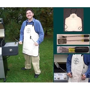 Klein Tools BBQ Set - Opener, Spatula Fork and Apron by 