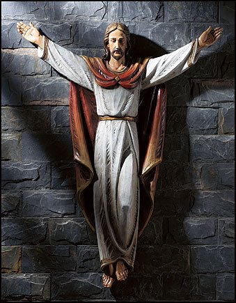 36 Inches High, Basilica Church Sized Statuary Risen Jesus Christ Statue On Sale
