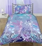 Disney Fairies Tinkerbell Dust Duvet Cover Set, Multi, Single