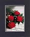 Beautiful Blank 8 x 10 Inches Frameable Floral Wedding Note Card on Double Beveled Matting