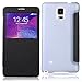 Baseus Galaxy Note 4 Case, [Aerb Primary Series] Big Window View Flip Cover Folio Case for Samsung Galaxy Note 4 5.7