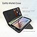 Cellto Galaxy S6 Edge Premium Wallet Case with HD Screen Protector [Reversible Magnetic Closure] Diary Cover w/ Card Slots Top Quality & Stand in Multiple Angles + Life Time Warranty - Baby Pink / Black