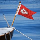 NFL Kansas City Chiefs 18.5'' x 12'' Red Boat Flag