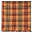 Durable Hand Woven 100% Cotton Green and Red Plaid Tablecloth 60x60 Inches