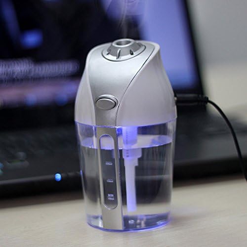 Mini Car Cool Mist Humidifier USB Portable Humidifier 8*8*14CM (250ml)