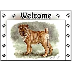 Chinese Shar-Pei Welcome Sign