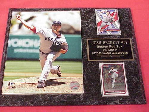 Josh Beckett 2 Card Collectors Plaque