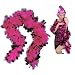 20s Pink and Black Boa