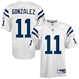 Anthony Gonzalez Jersey: Reebok White Replica #11 Indianapolis Colts Jersey - Large