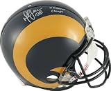 Marshall Faulk Autographed Pro-Line Helmet | Details: St. Louis Rams, Authentic Riddell Helmet, SB Champs Inscription