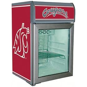 Washington State Cougars Refrigerated Glass Door Cooler